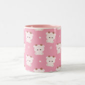 かわいい牛 ツートーンマグカップ (中央)