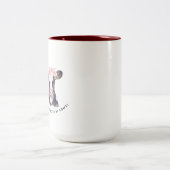 かわいい牛 ツートーンマグカップ (中央)