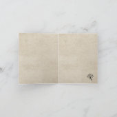 かわいい牛(フローラクラウン素朴サンキューカード) サンキューカード (内部)