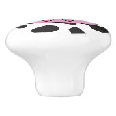 かわいい牛、ベビー牛、小さな牛、農業動物 セラミックノブ (側面)