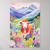 かわいい牛 ポスター (正面)