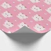 かわいい牛 ラッピングペーパー (角)