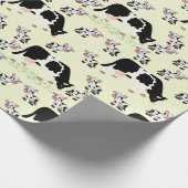 かわいい牛 ラッピングペーパー (角)