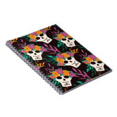 かわいい牛:ヴィンテージ子供っぽいパターン ノートブック (右側)