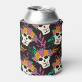 かわいい牛：ヴィンテージ子供っぽいパターン 缶クーラー (缶正面)