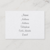 かわいい牛 名刺 (裏面)