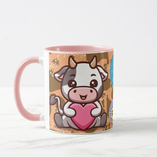 かわいい牛, 愛らしい牛 マグカップ (左)