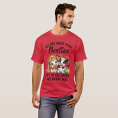 かわいい牛 私たちはモーハン親友 面白い 友達 女子 Tシャツ (正面フル)