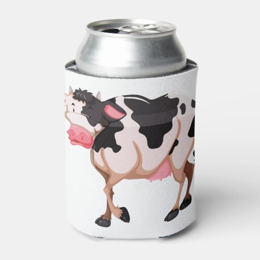 かわいい牛 缶クーラー (缶正面)