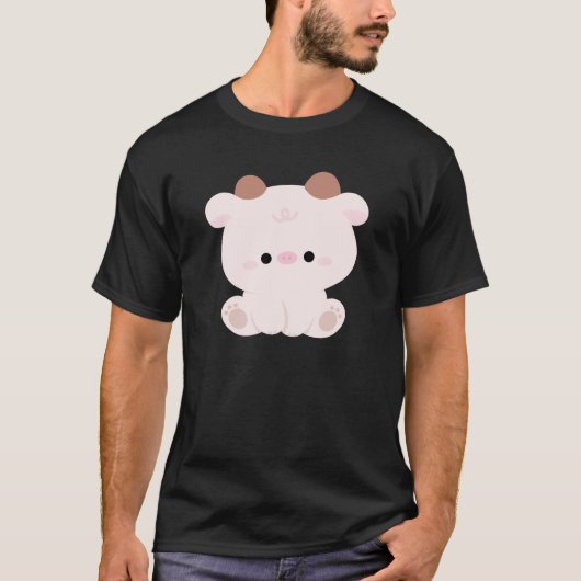 かわいい牛 Tシャツ (正面)