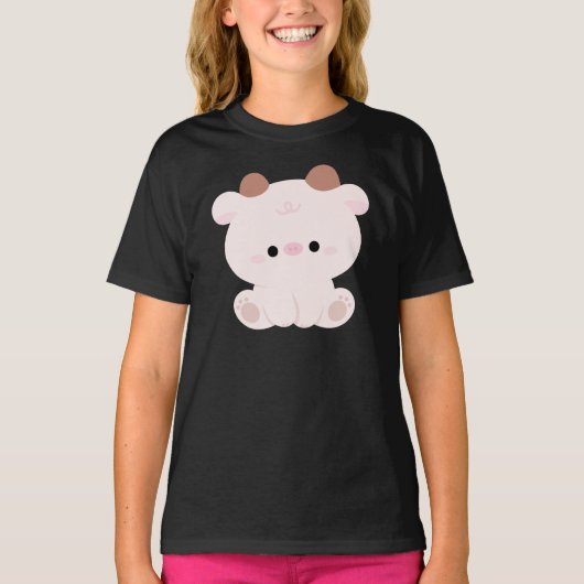 かわいい牛 Tシャツ (正面)