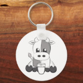かわいい牛 – Vaquinha fofa キーホルダー (正面)