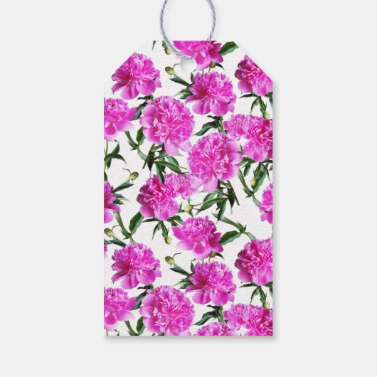 かわいい牡丹。 ギフトタグ (裏面)