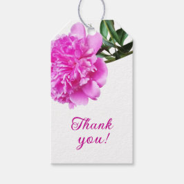 かわいい牡丹。 ギフトタグ