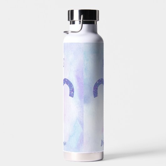 かわいい牡羊座の星占いパーソナライズされた標識 ウォーターボトル (右面)