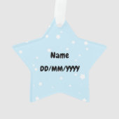 かわいい牡羊座スター オーナメント (裏面)
