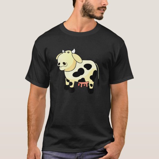 かわいい牧場の母牛 Tシャツ (正面)