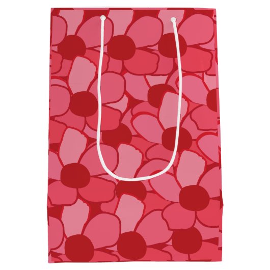 かわいい牧草花 ミディアムペーパーバッグ (裏面)