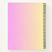 かわいい物のみ – ピンクかわいいレインボー ノートブック (裏面)