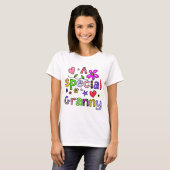 かわいい特別なおばあちゃん挨拶文字 Tシャツ (正面フル)