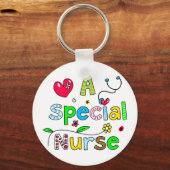 かわいい特別なナースあいさつ文字式 キーホルダー (正面)