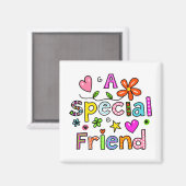 かわいい特別な友人の挨拶文字式 マグネット (正面/裏面)