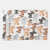 かわいい犬がキッチンタオルをペットにする キッチンタオル (横)