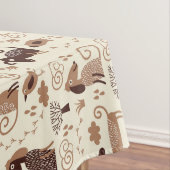 かわいい犬が付いているパターン テーブルクロス (インサイチュ)