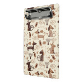 かわいい犬が付いているパターン ミニクリップボード (アングル2)