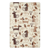 かわいい犬が付いているパターン ミニクリップボード (裏面)