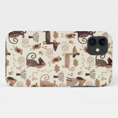 かわいい犬が付いているパターン Case-Mate iPhoneケース (裏面(横))