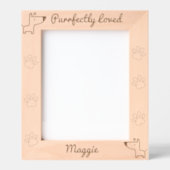 かわいい犬が心から愛される レーザー彫刻フレーム (正面)