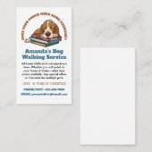 かわいい犬が本で寝るペット|過去記事 名刺 (正面/裏面)