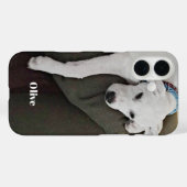 かわいい犬が椅子でお昼寝 Case-Mate iPhoneケース (裏面 (横))