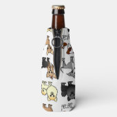 かわいい犬が繁殖パターン ボトルクーラー (ボトル裏面)