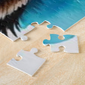 かわいい犬が閉まっている ジグソーパズル (側面)