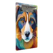 かわいい犬が閉まっている ミニクリップボード (アングル)