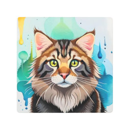 かわいい犬が閉まっている メタルプリント