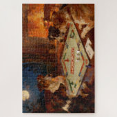 かわいい犬たちがボードゲームで遊ぶ ジグソーパズル (縦)