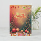 かわいい犬たちのイラスト入りクリスマスカード♡ シーズンカード (スタンド正面)