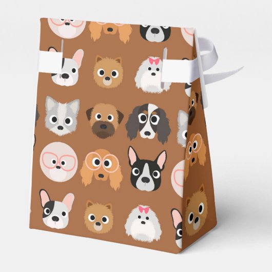 かわいい犬たちオンブラウン フェイバーボックス (裏面サイド)