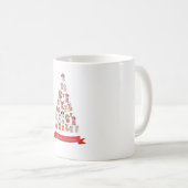 かわいい犬たちクリスマスツリーマグカップ コーヒーマグカップ (正面右)