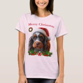 かわいい犬たちクリスマスTシャツ Tシャツ