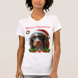 かわいい犬たちクリスマスTシャツ Tシャツ