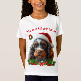 かわいい犬たちクリスマスTシャツ Tシャツ