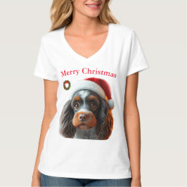 かわいい犬たちクリスマスTシャツ Tシャツ