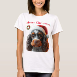 かわいい犬たちクリスマスTシャツ Tシャツ