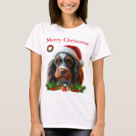 かわいい犬たちクリスマスTシャツ Tシャツ