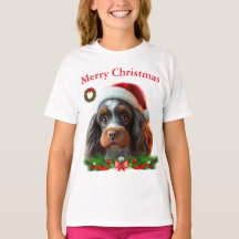 かわいい犬たちクリスマスTシャツ