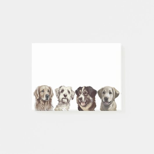 かわいい犬たち ポストイット (正面)